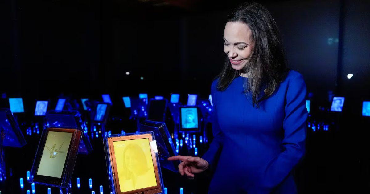 Machado se encuentra en Oslo donde fue galardonada con el Nobel de la Paz