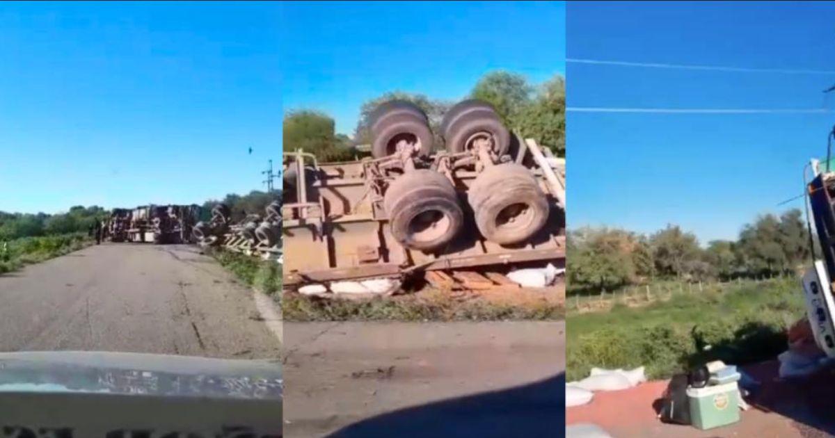 El vehículo quedó sobre la ruta y la policía tuvo que realizar maniobras para removerlo