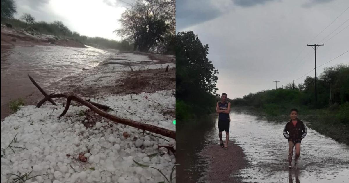 Caiacuteda de granizo lluvia y fuertes vientos afectaron al interior de Choya