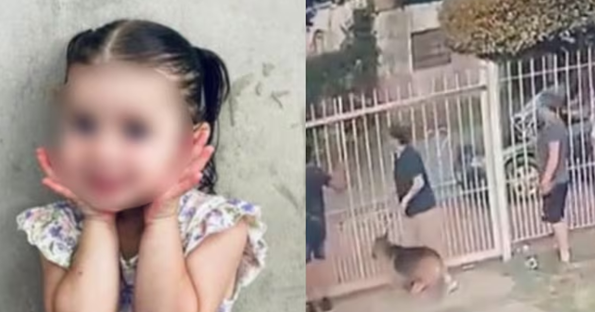 Los familiares contaron que la nena tiene raspones en la cabeza  y la cara porque el vehiculo la arrastró por el asfalto