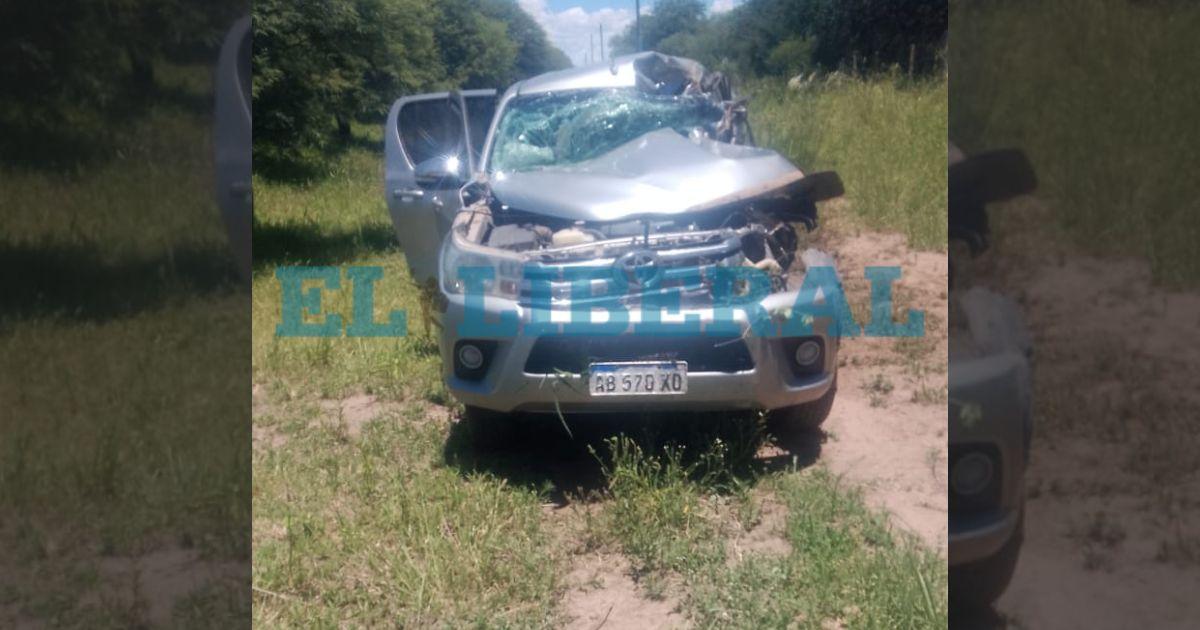 El vehículo en el que viajaba la víctima fatal quedó con importantes daños materiales