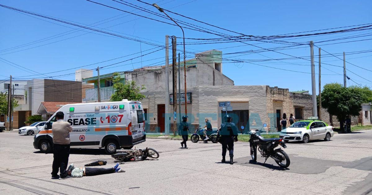El herido fue trasladado al hospital para ser asistido
