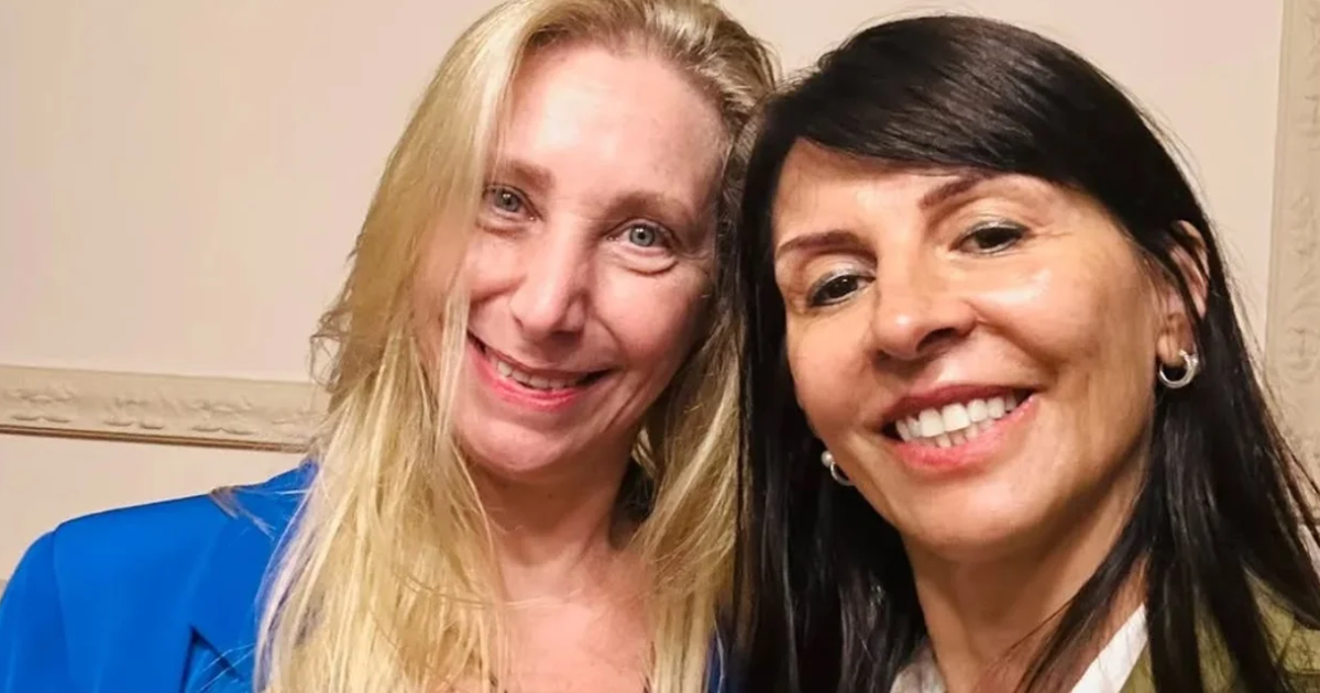 Karina Milei y Lorena Villaverde (Foto-Agencia NA)