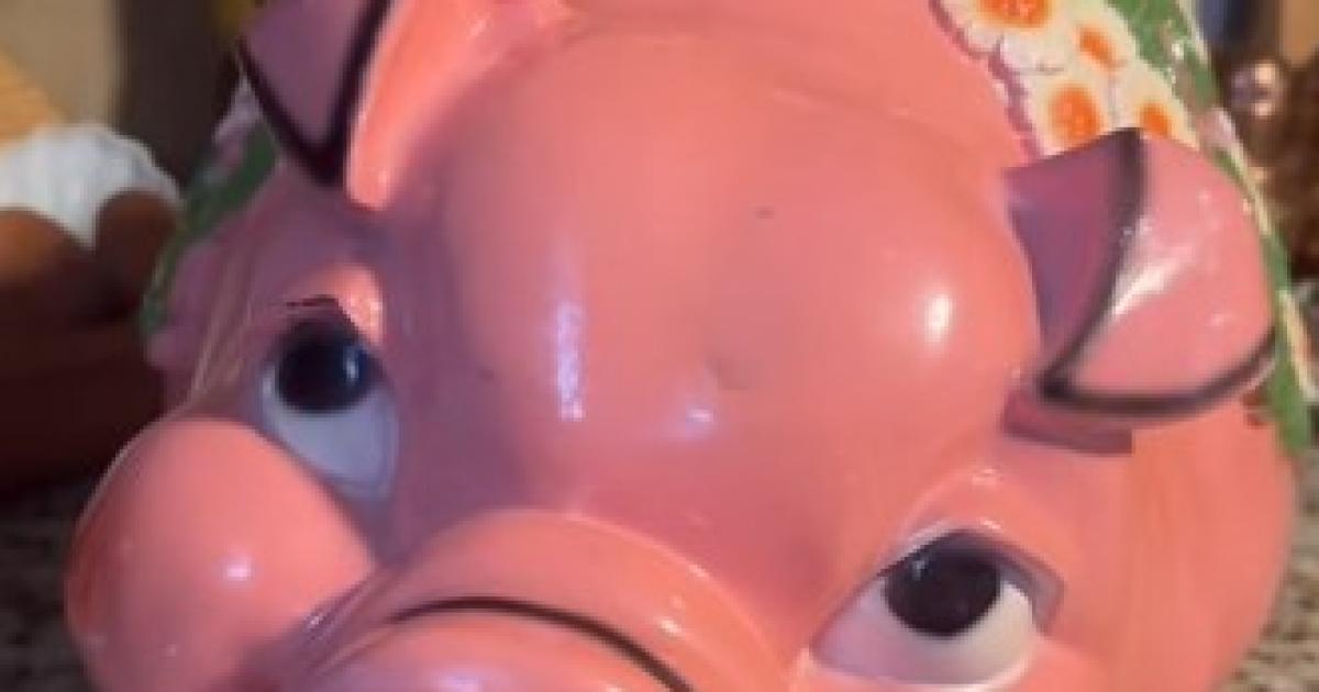 Una mujer se llevoacute una sorpresa al comprarse una alcanciacutea antigua