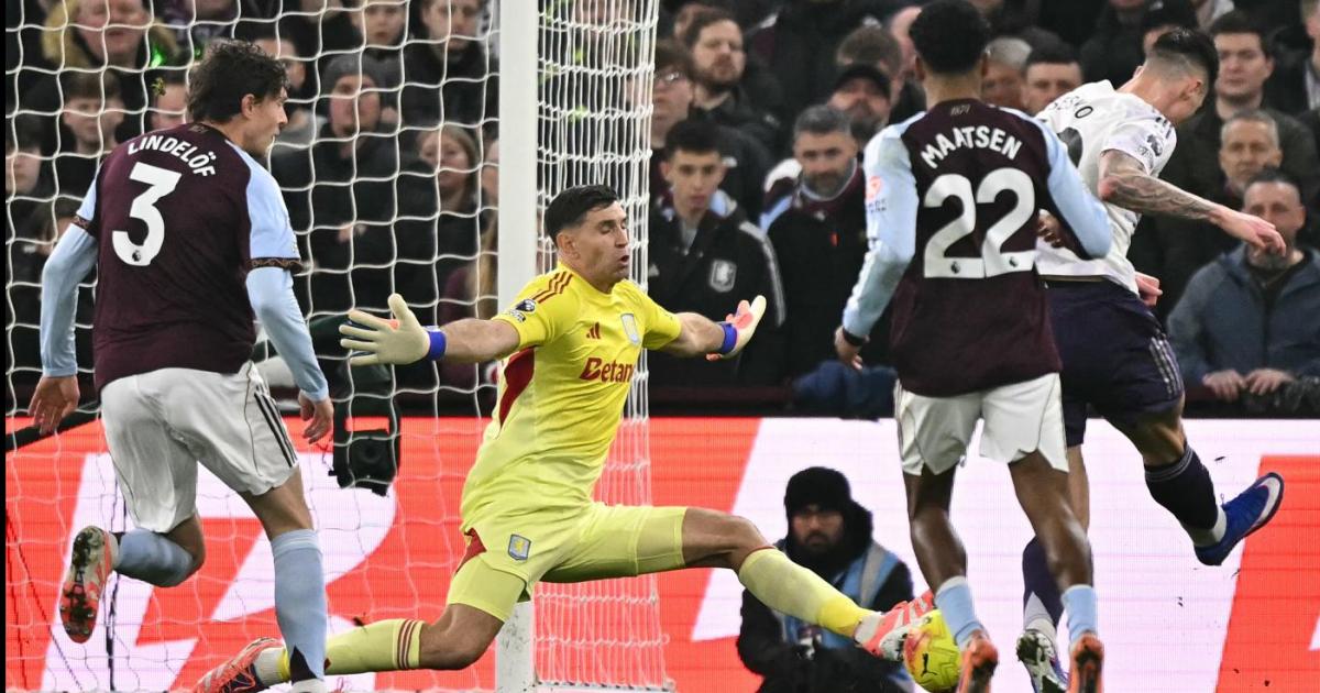 Triunfazo de Aston Villa con la gran seguridad del Dibu