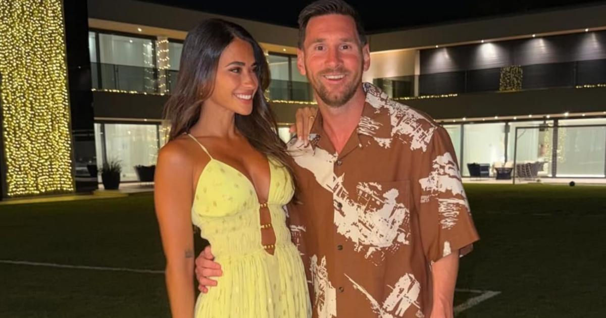 Asiacute fue la Nochebuena de Lionel Messi y Antonela Roccuzzo en Rosario