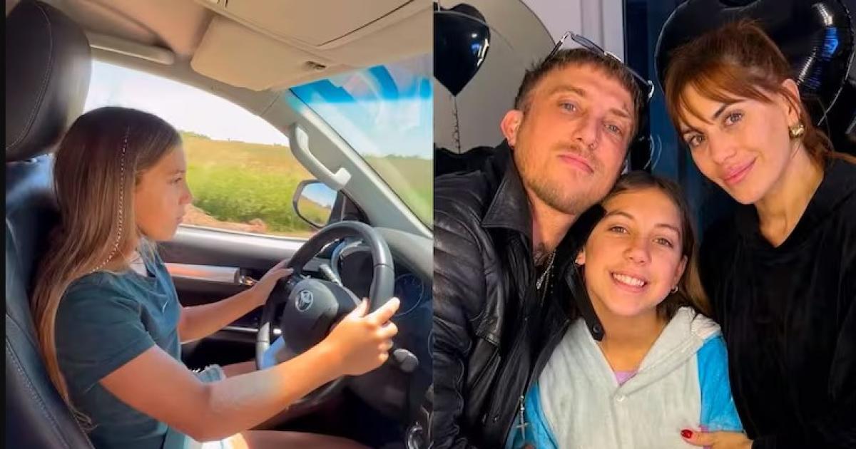 VIDEO Escaacutendalo- filman a la hija de 12 antildeos de El Polaco manejando en plena ruta