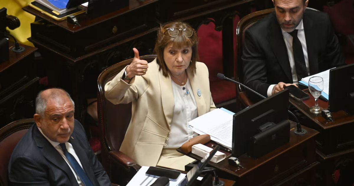 La Senadora Patricia Bullrich encabeza el bloque libertario