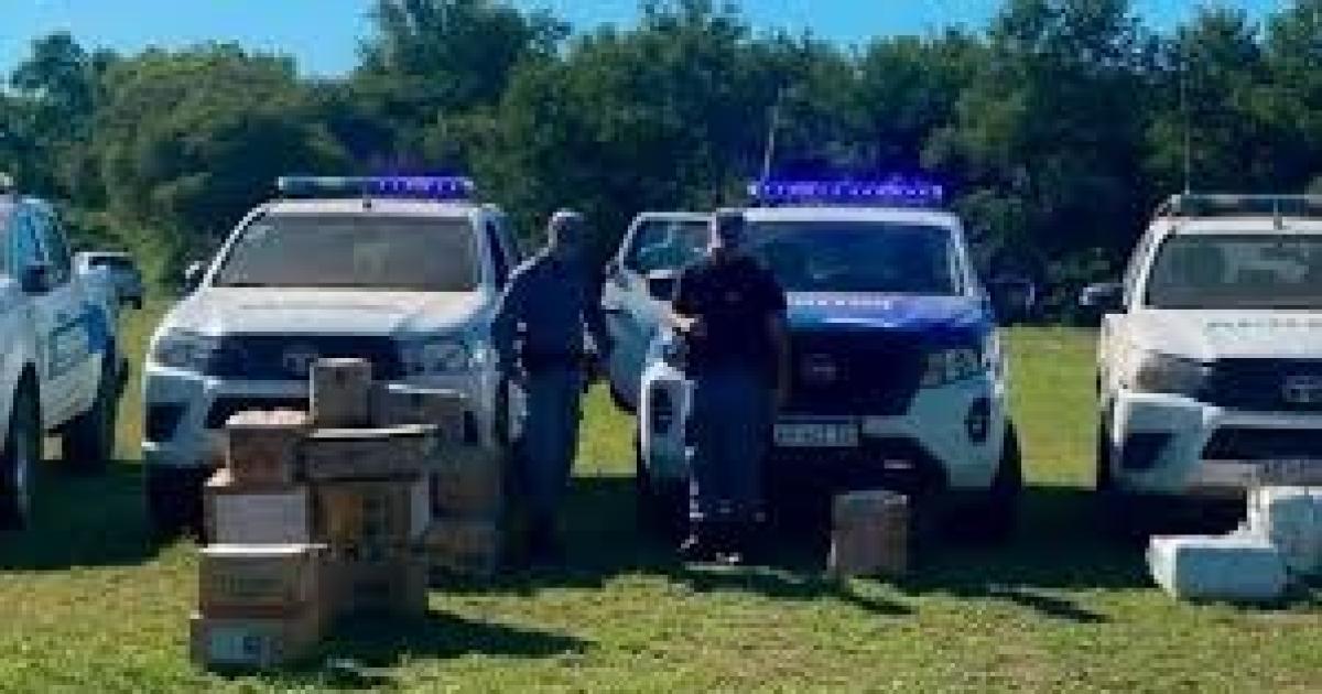 Apresan a siete policiacuteas por intentar robar 9 kilos de cocaiacutena durante una quema