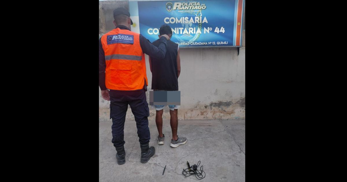 Tintina- forzoacute una puerta roboacute una casa y fue aprehendido tras un raacutepido operativo