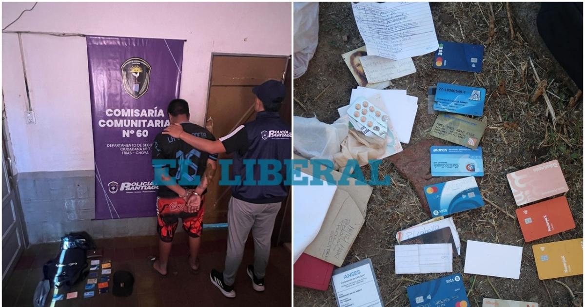 Detienen a joven y secuestran cientos de miles de pesos celulares y tarjetas en allanamiento