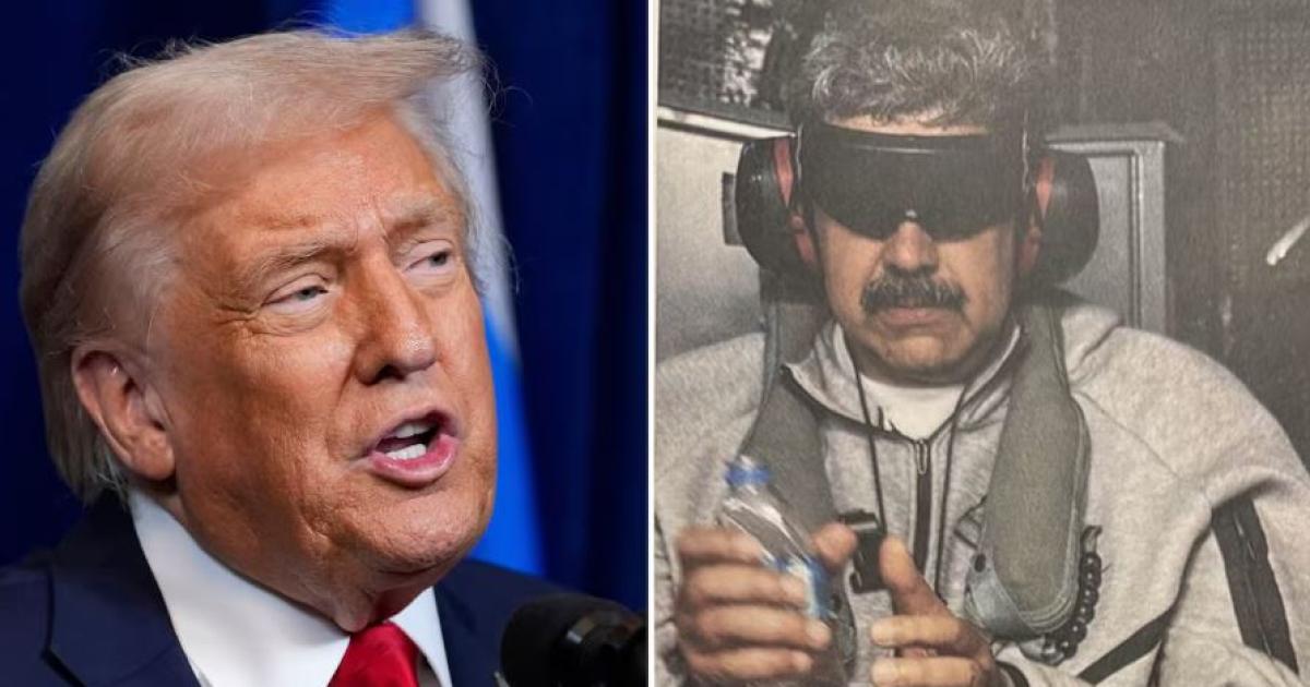Trump publicó la primera imagen de Nicol�s Maduro tras su detención