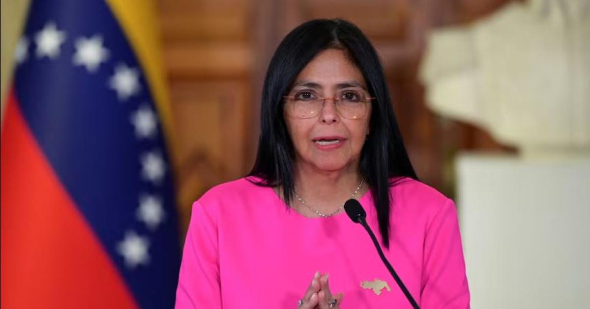 Delcy Rodriacuteguez llamoacute a EEUU a trabajar en una agenda de cooperacioacuten y evitoacute reclamar la liberacioacuten de Maduro