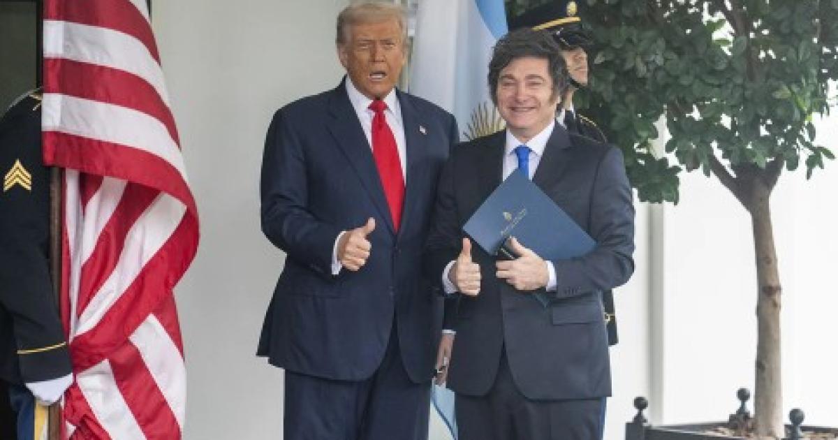 El presidente Javier Milei junto a su par de Estados Unidos Donald Trump Foto- Agencia NA (Presidencia)