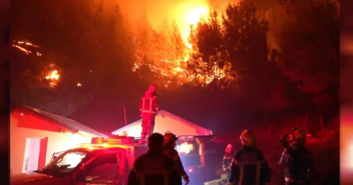 El incendio fue intencional segn la Fiscalía Foto- Agencia NA (Gobierno de Chubut)