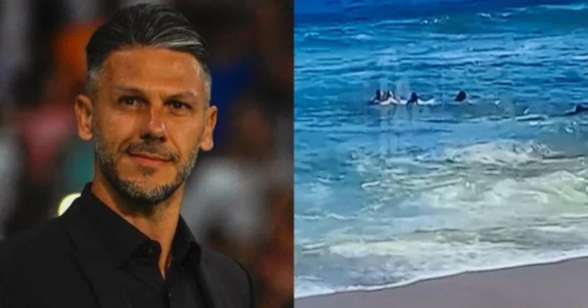 Dram�tico rescate de la familia de Martín Demichelis en Punta del Este Foto- Agencia NA (Captura)