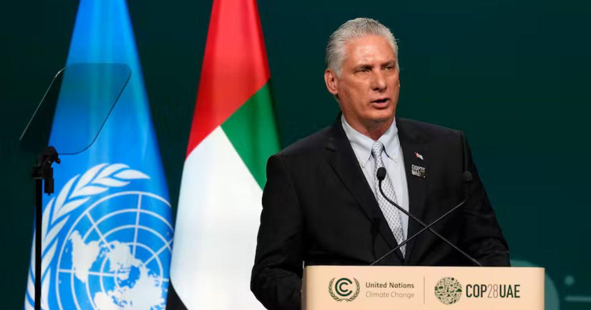 Díaz Canel durante una audiencia celebrada este lunes