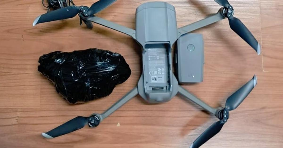 El drone que encontraron (Foto- SPC)