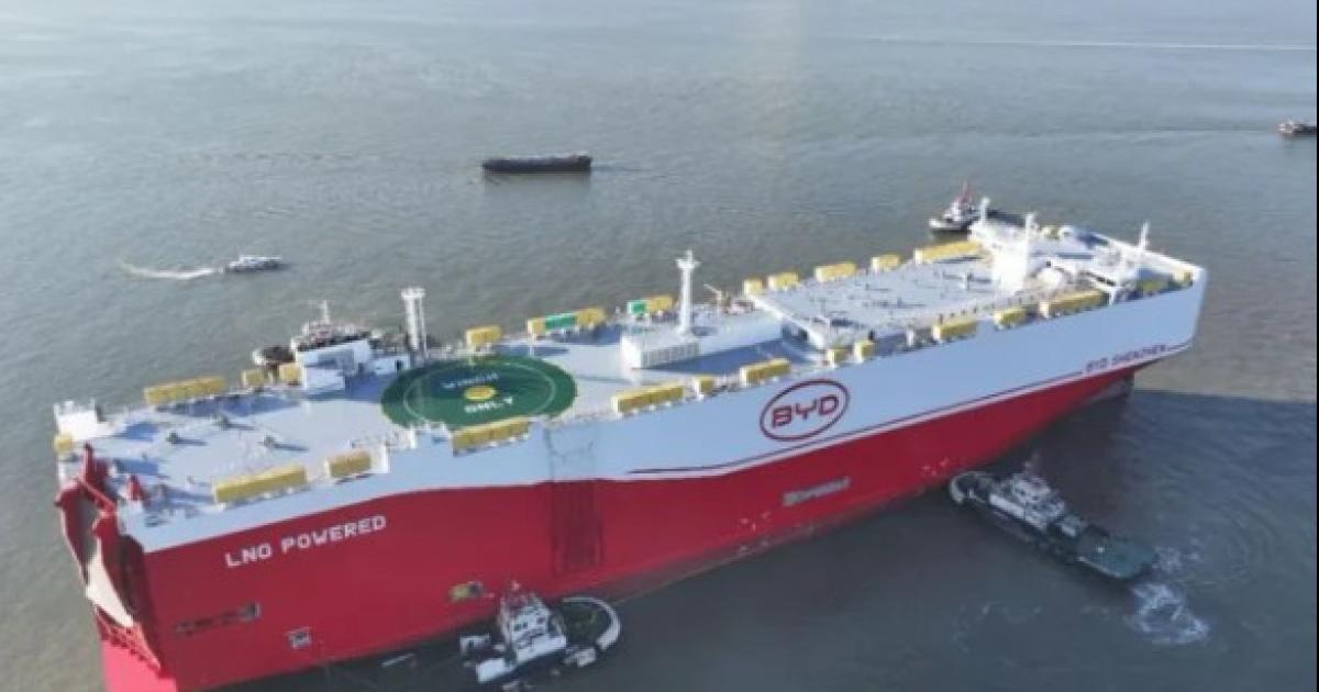 El gigante buque BYD arribar� el domingo con 5000 autos