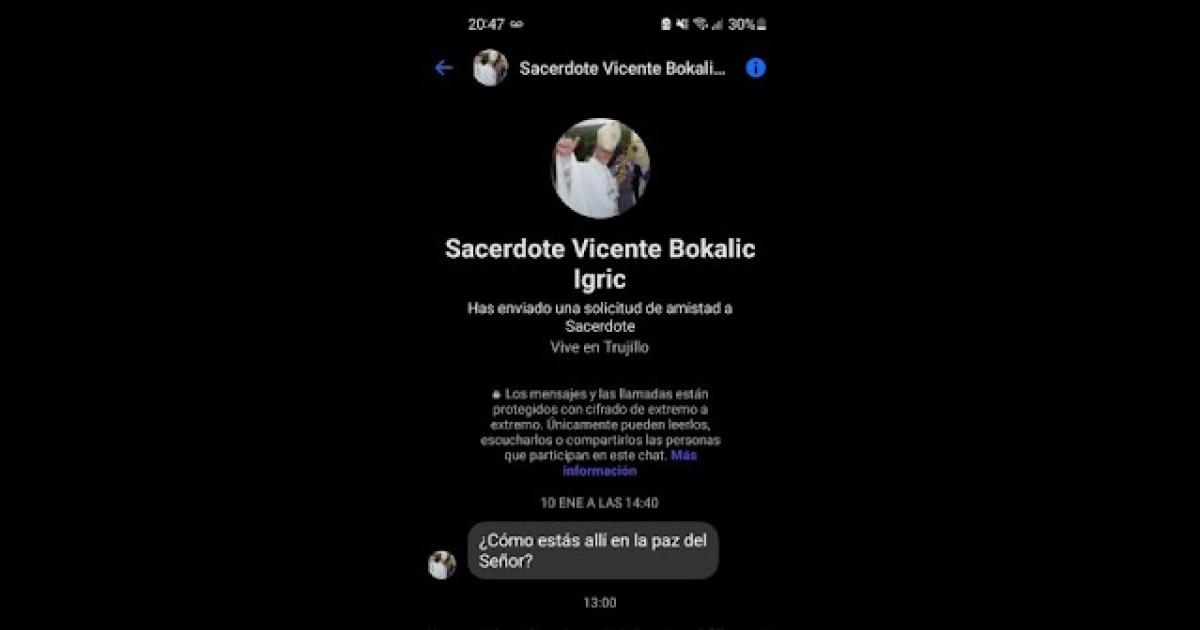 Alerta por cuenta falsa en Instagram del cardenal Vicente Bokalic Iglic