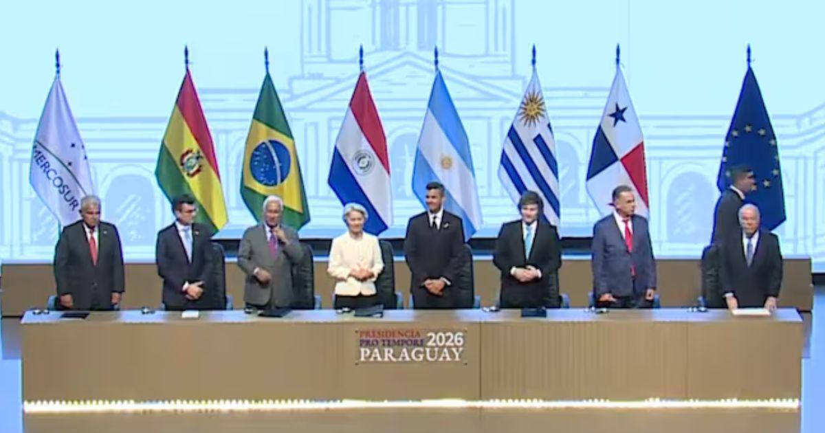 Histoacuterico acuerdo- tras 26 antildeos el Mercosur y la Unioacuten Europea sellaron un aacuterea de libre comercio