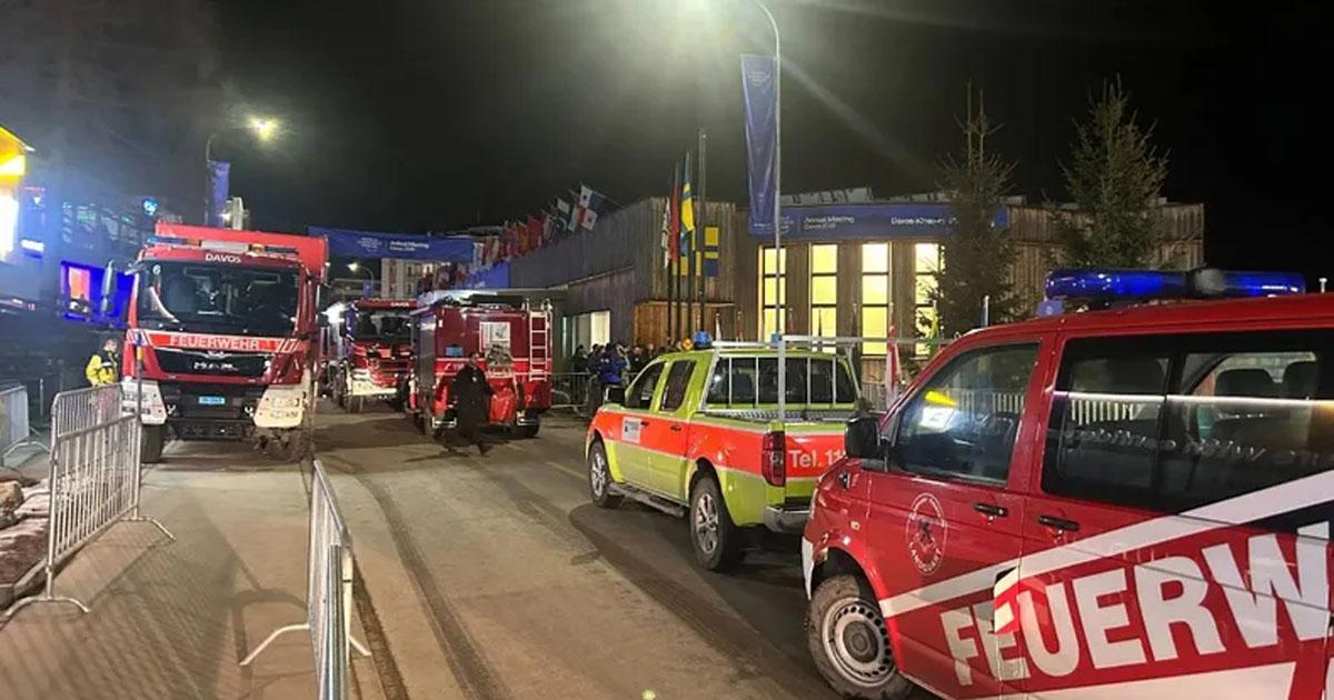 Alerta- por queacute evacuaron la sede de Davos donde expuso Milei