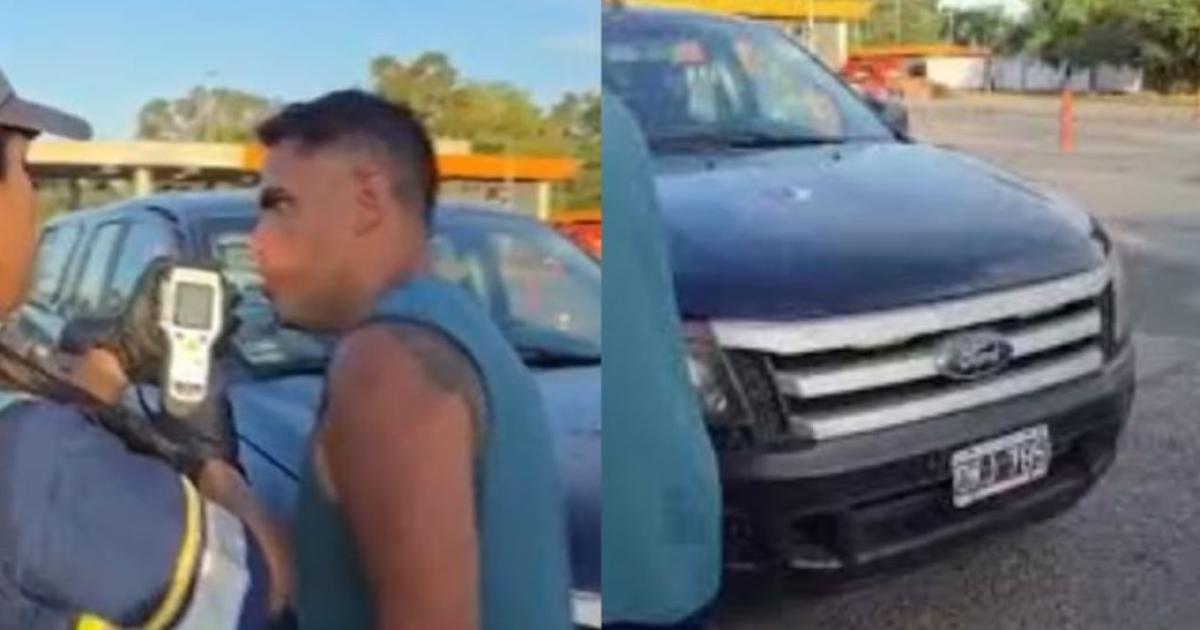 Vengo de un asado- Dijo un policiacutea que dio positivo en alcoholemia