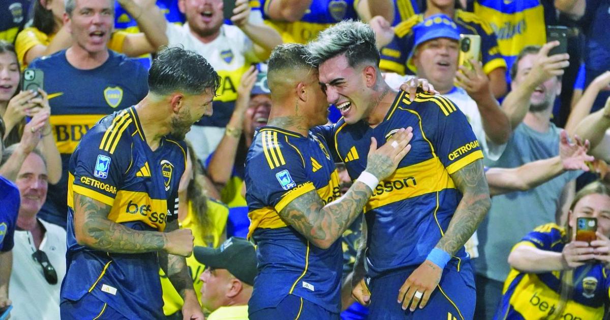 Boca fue el maacutes ambicioso y vencioacute a Riestra con un cabezazo de Di Lollo