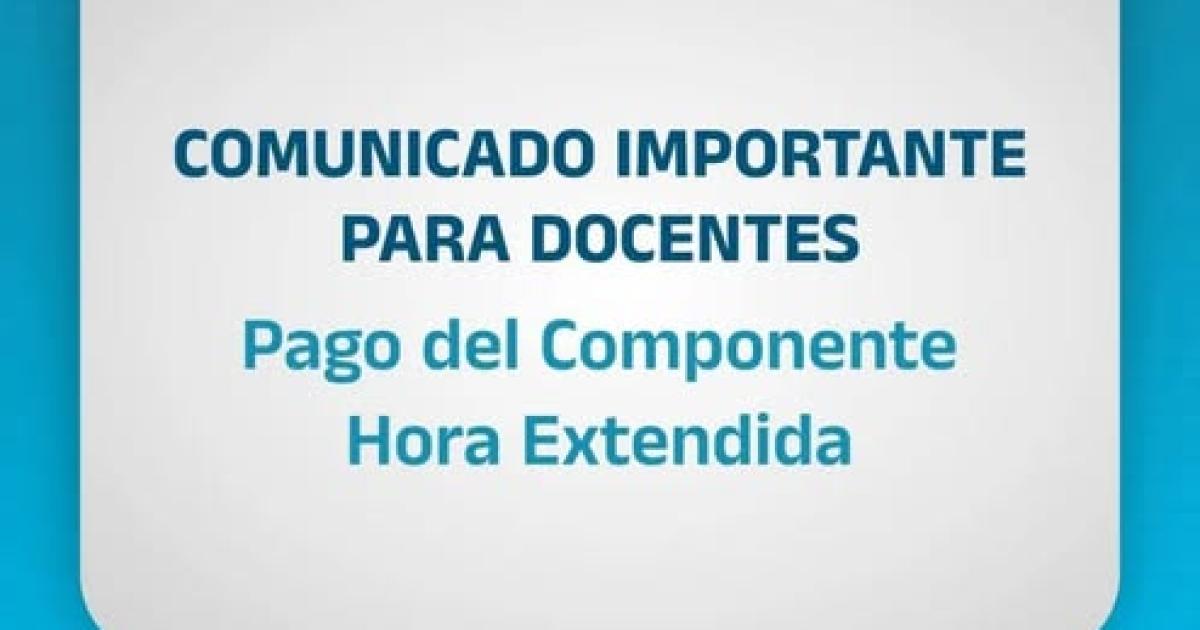 El Gobierno provincial pagaraacute con fondos propios la Hora Extendida adeudada a docentes