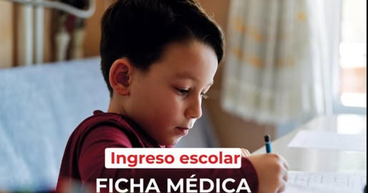 Salud escolar- ya estaacute disponible la ficha meacutedica para el ciclo lectivo 2026