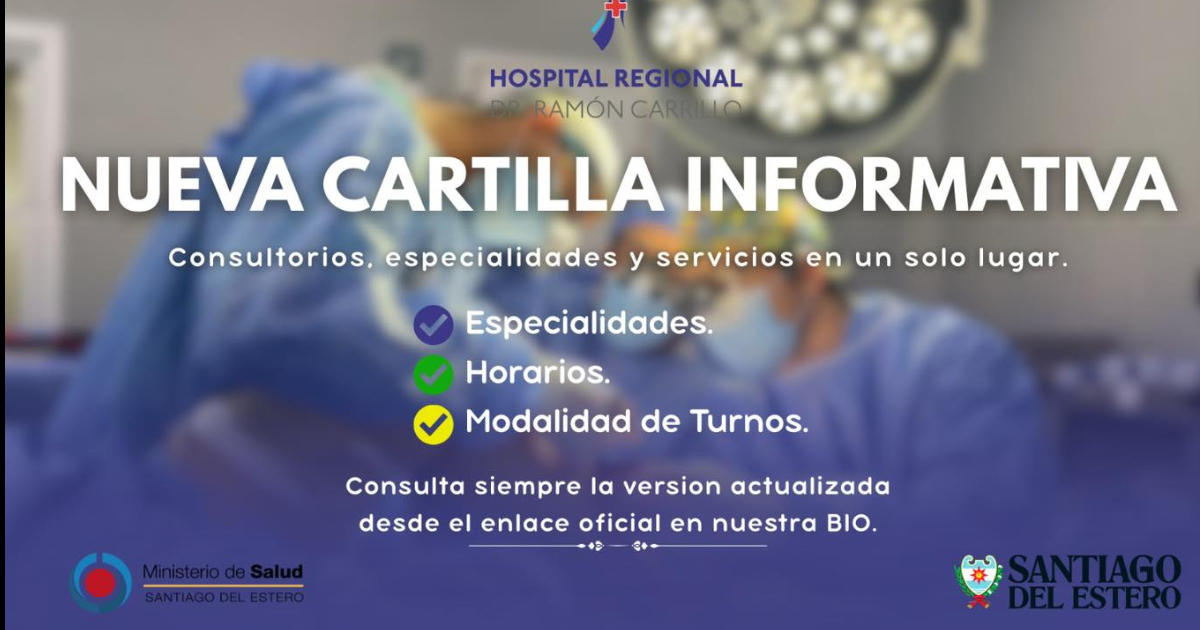 El Hospital Regional presentoacute su cartilla meacutedica informativa- turnos especialidades y servicios