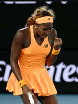 Coco Gauff estalló de bronca - Foto- Infobae