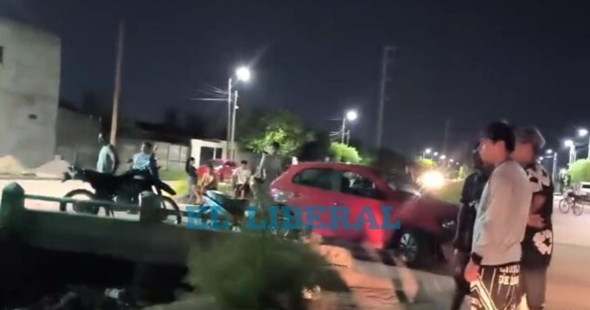 El auto protagonista del siniestro vial