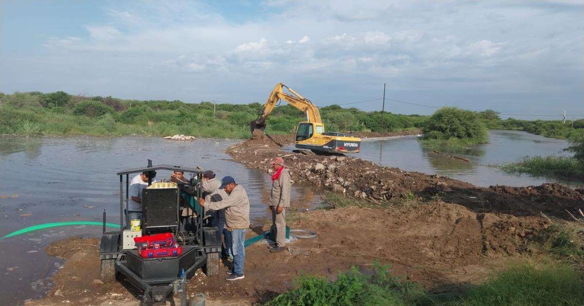 BORDO Se realizan trabajos en la ciudad Capital con intervención mecnica reconstructiva