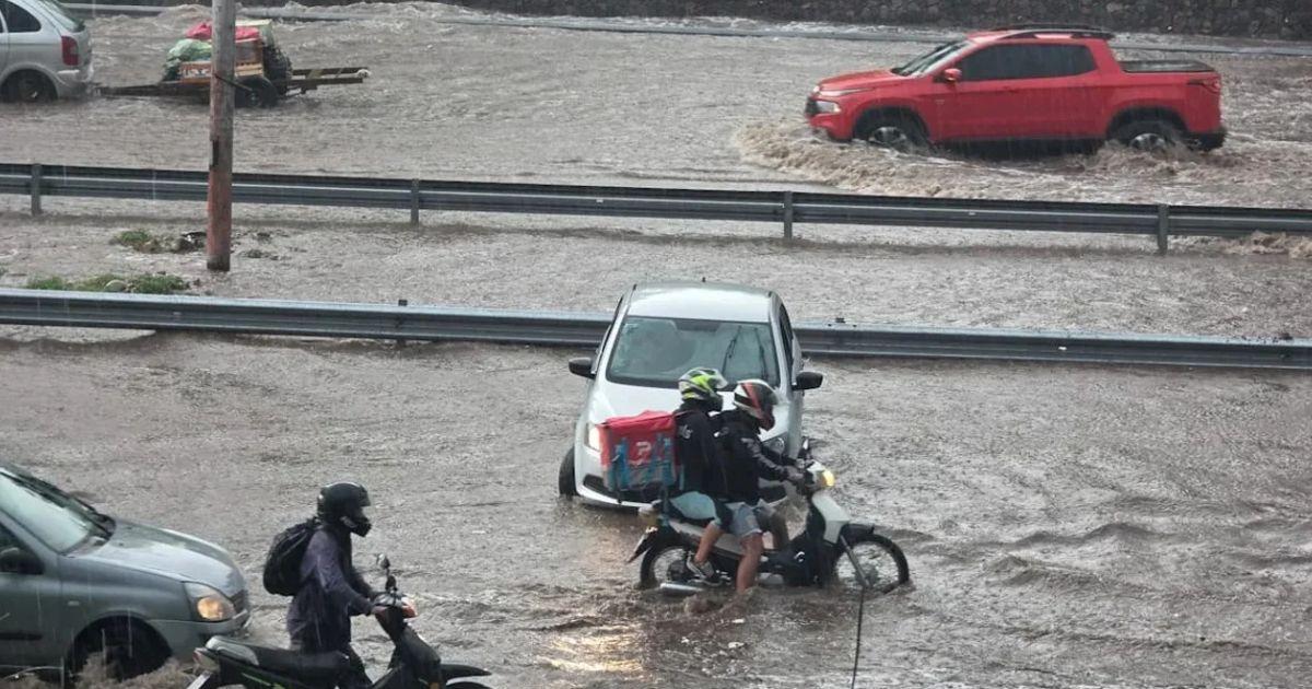 El temporal generó complicaciones en el trnsito