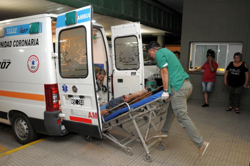 BALACERA- Un adolescente terminó hospitalizado resultante de un accidentado encuentro entre equipos del Bosco III y del Río Dulce