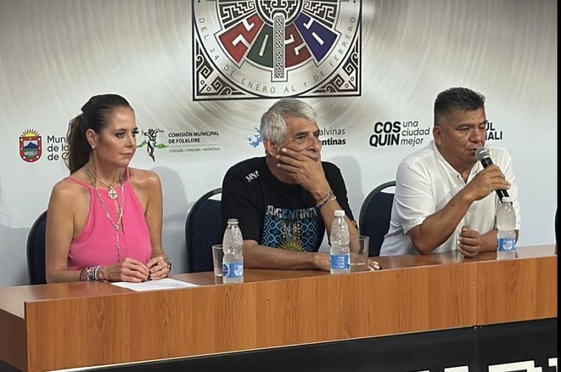 PROTAGONISTA Durante el anuncio de Añoranza Santiagueña estuvieron Maia Peteco y Pancho