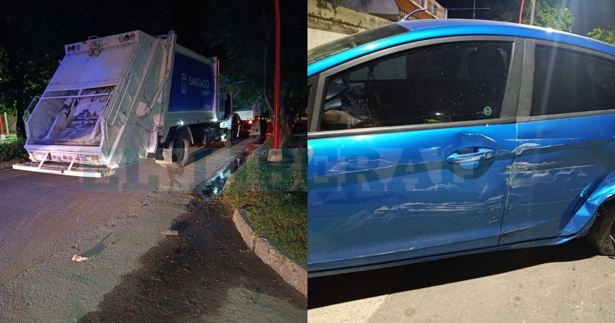 El auto sufrió importantes daños materiales