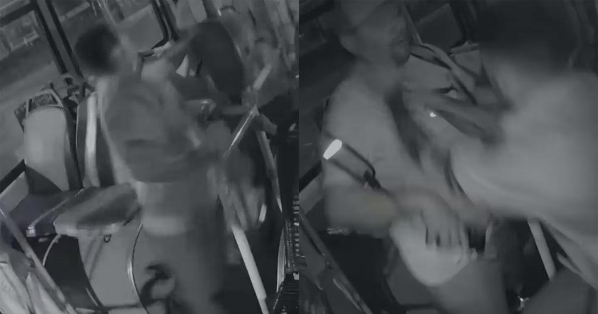 Locura- un chofer se trenzoacute a golpes con un pasajero y dejoacute el colectivo a la deriva