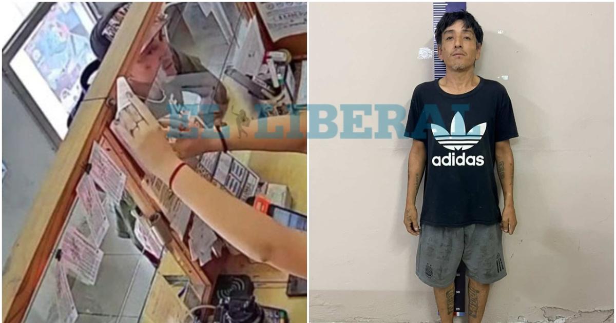 Quedó grabado y fue detenido