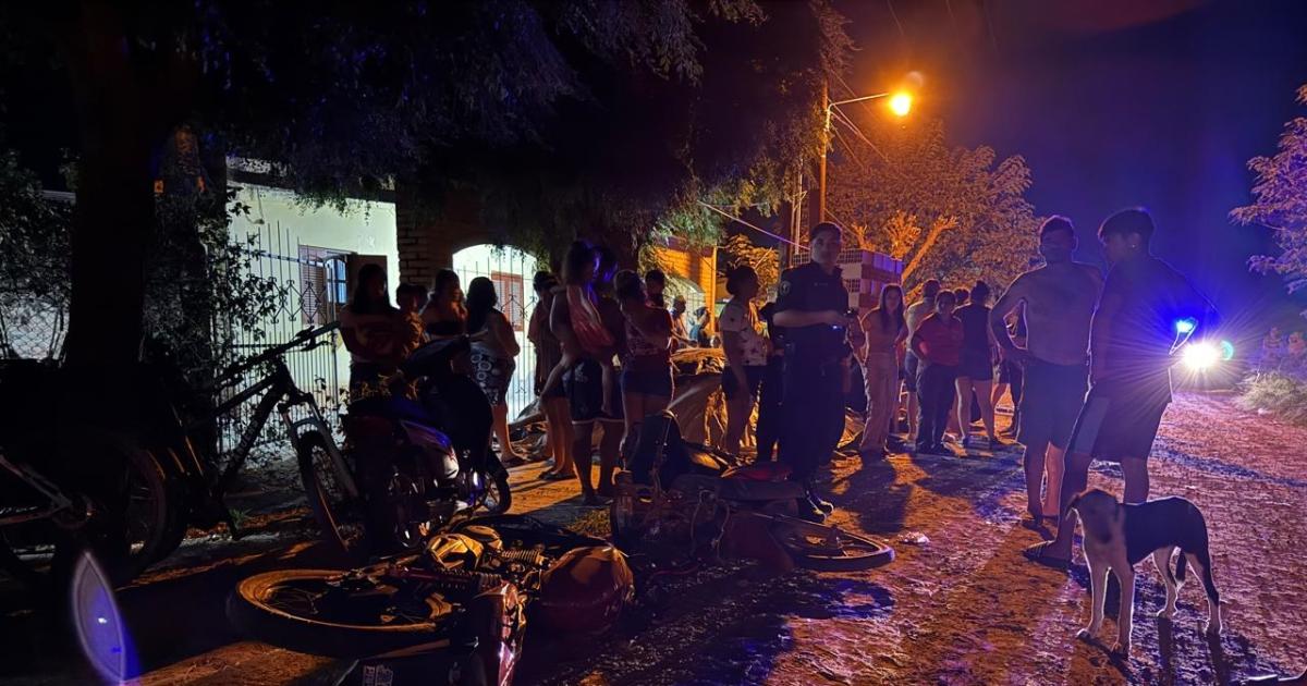 Una mujer muerta y tres heridos por choque frontal de motocicletas en Quimiliacute