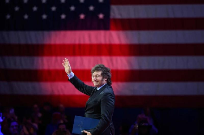 El presidente Javier Milei modificó su agenda internacional al suspender el viaje a Estados Unidos - Foto- NA