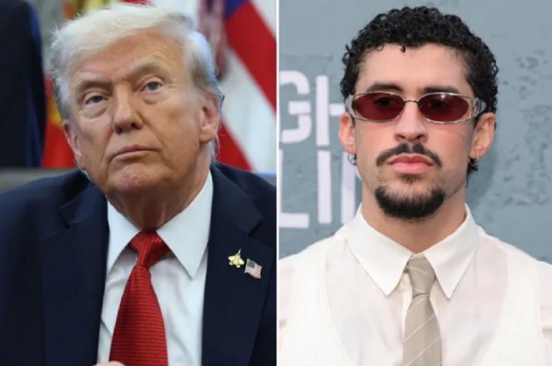 Bad Bunny en el Super Bowl generó repercusiones m�s all� del espect�culo y terminó desatando una fuerte polémica política en Estados Unidos - Foto-Biliboard