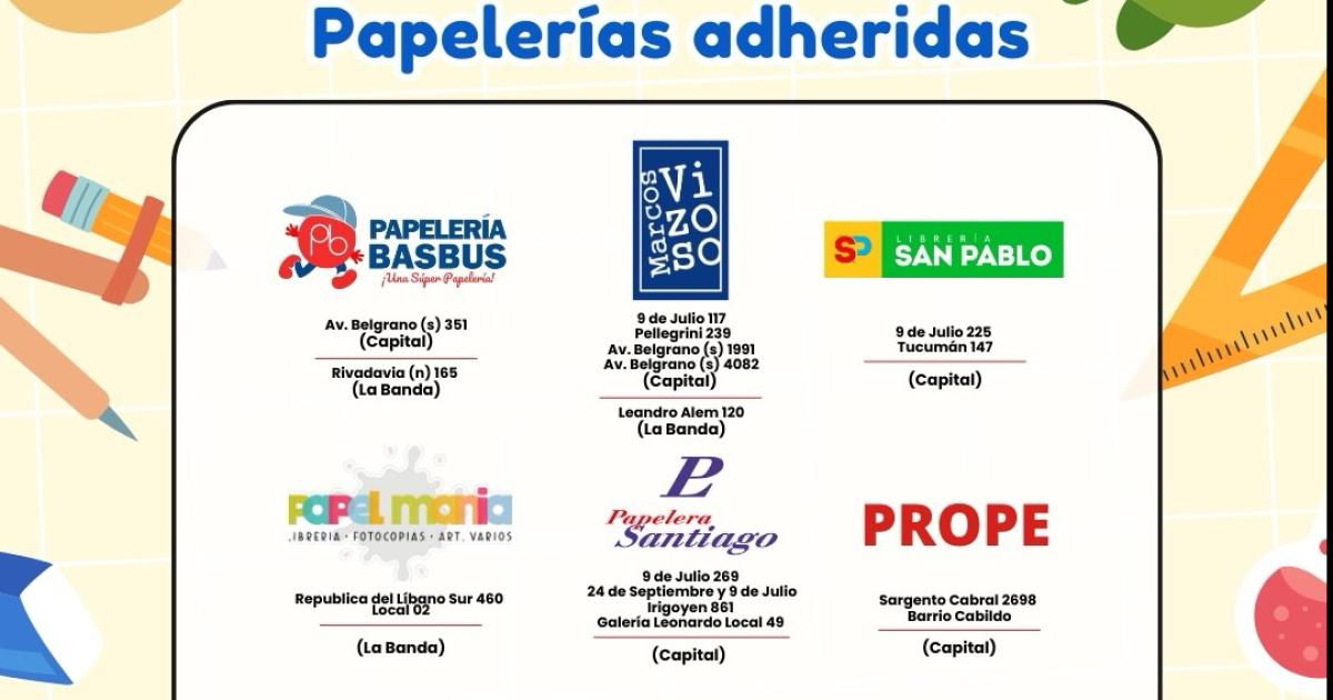 Ya estaacuten disponibles los Precios Escolares Santiaguentildeos