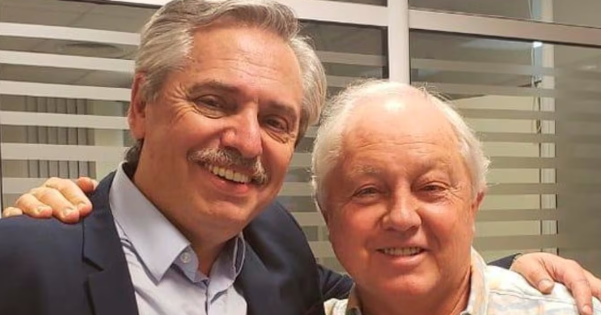 El expresidente Alberto Fern�ndez junto a Héctor Martínez Sosa (Foto- Gentileza Clarín)