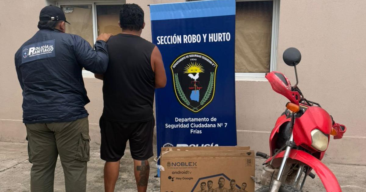 Secuestran televisor robado y arrestan a un sospechoso en Friacuteas