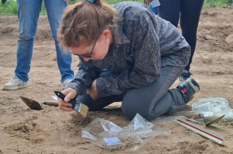 Rescataron restos arqueoloacutegicos en Guasayaacuten tras las uacuteltimas lluvias