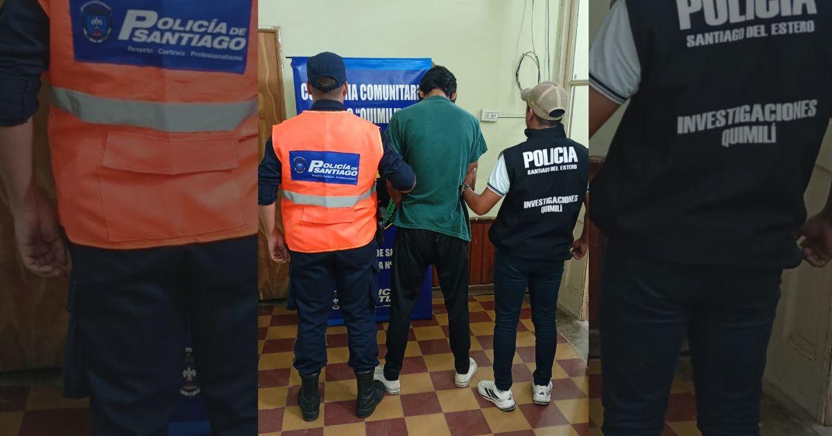 Efectivos policiales trasladaron al detenido a la Comisaría