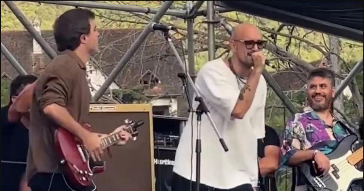 Abel Pintos hizo estallar el Cosquiacuten Rock con el pogo menos pensado- cantoacute Jijiji