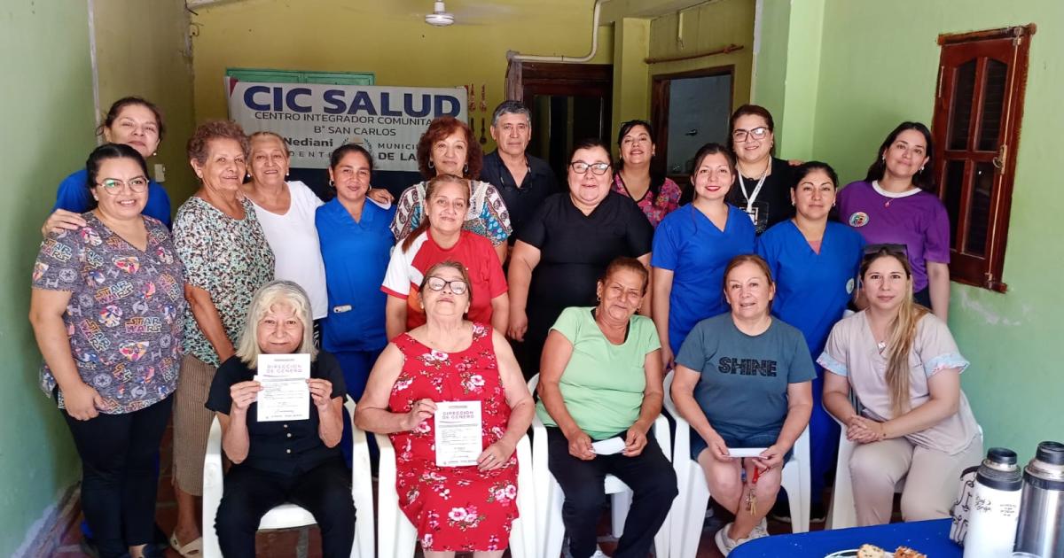 Adultos Mayores desarrolloacute un vasto trabajo de asistencia social en el populoso barrio San Carlos